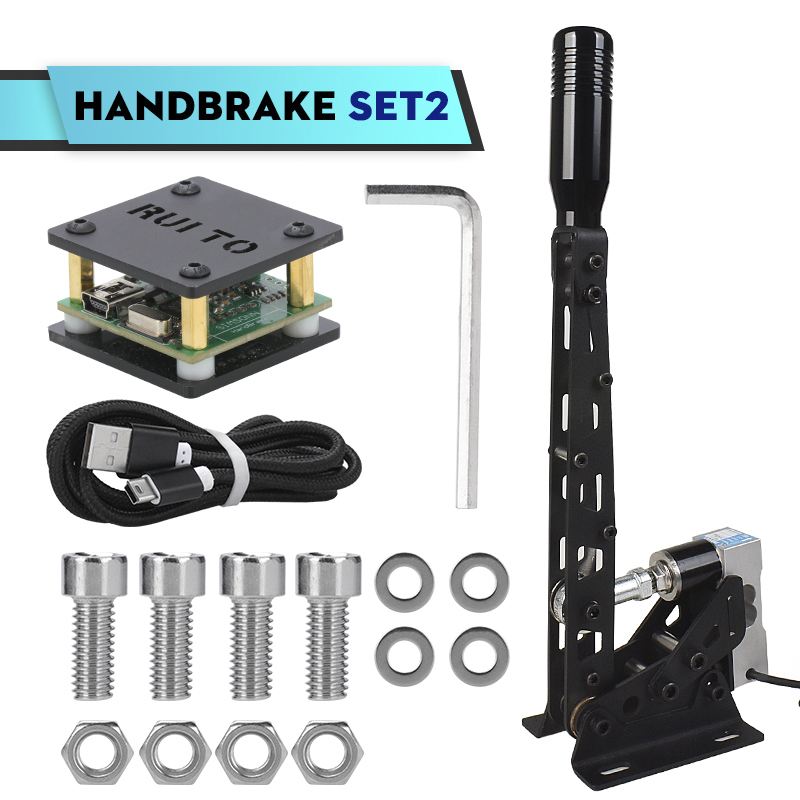 Freno de mano de carreras simulado, célula de carga Usb Sim de 64 bits para juegos ajustables de rally, brakes para Logitech G29/G27/G25 T300 T500 RS PC