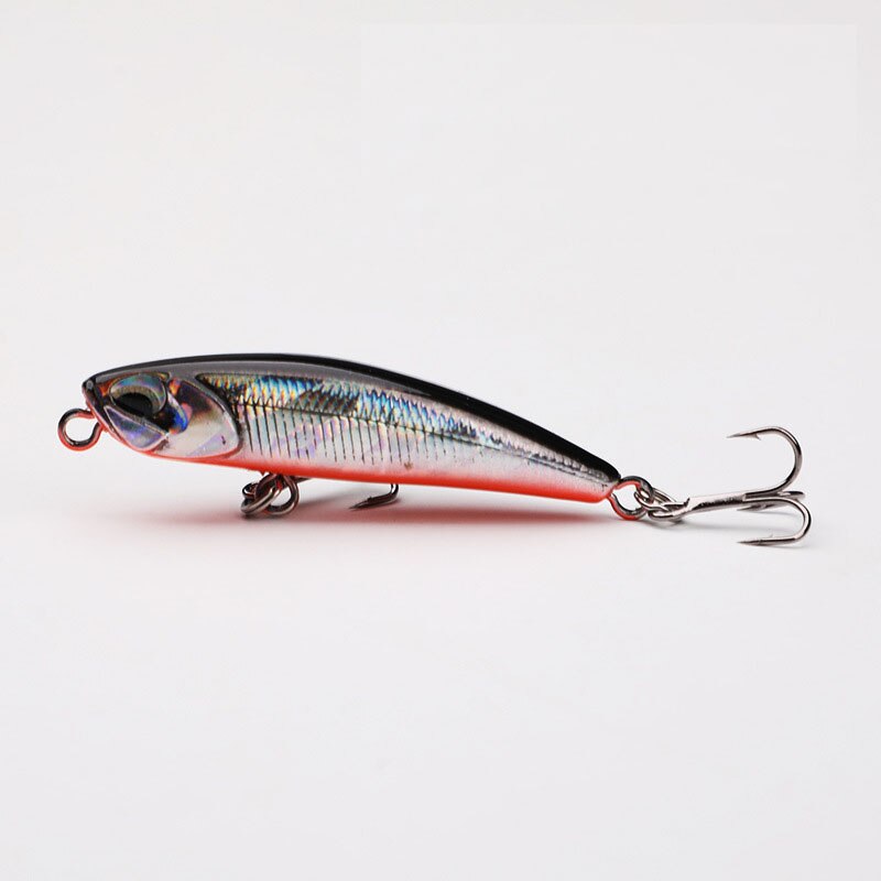 1Stck Elritze Untergang Langsam Bleistift Angeln Locken 5cm 5g Crankbait Wobbler ABS Künstliche Harten Köder sehen Meer angelgerät: G