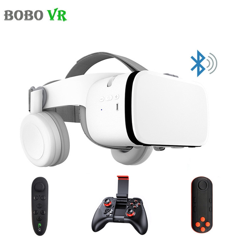 BOBOVR Z6 Upgrade 3D Bril VR Headset Google Kartonnen Bluetooth Virtual Reality Bril Draadloze VR Helm Voor Smartphones