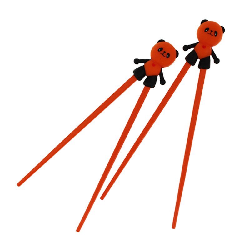 TEENRA 1Pcs Cute Panda Reusable Chopsticks Chinese Chopstcks Holder Kids Learning Chopstick Tableware Tools