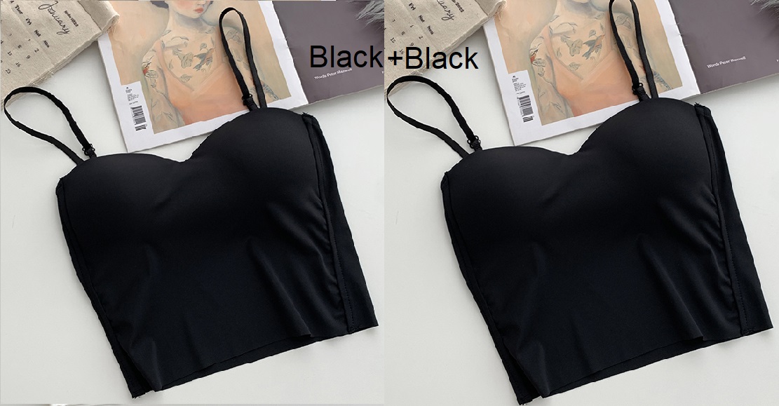 4colors korean style camisole women Sexy tank top female summer Ice sleeveless slim crop tops womens(Y2873): SKY BLUE