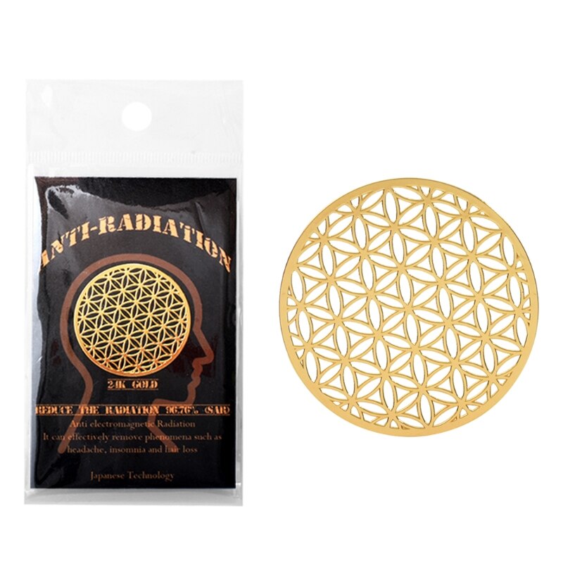 10pcs Anti Radiation Protector Shield EMF Protection Mobile Cell Phone Stickers 24BB