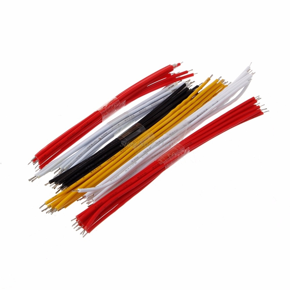 130 Pcs 13 Value 24AWG Breadboard Jumper Cable Wire Kit Double Tinned Colorful
