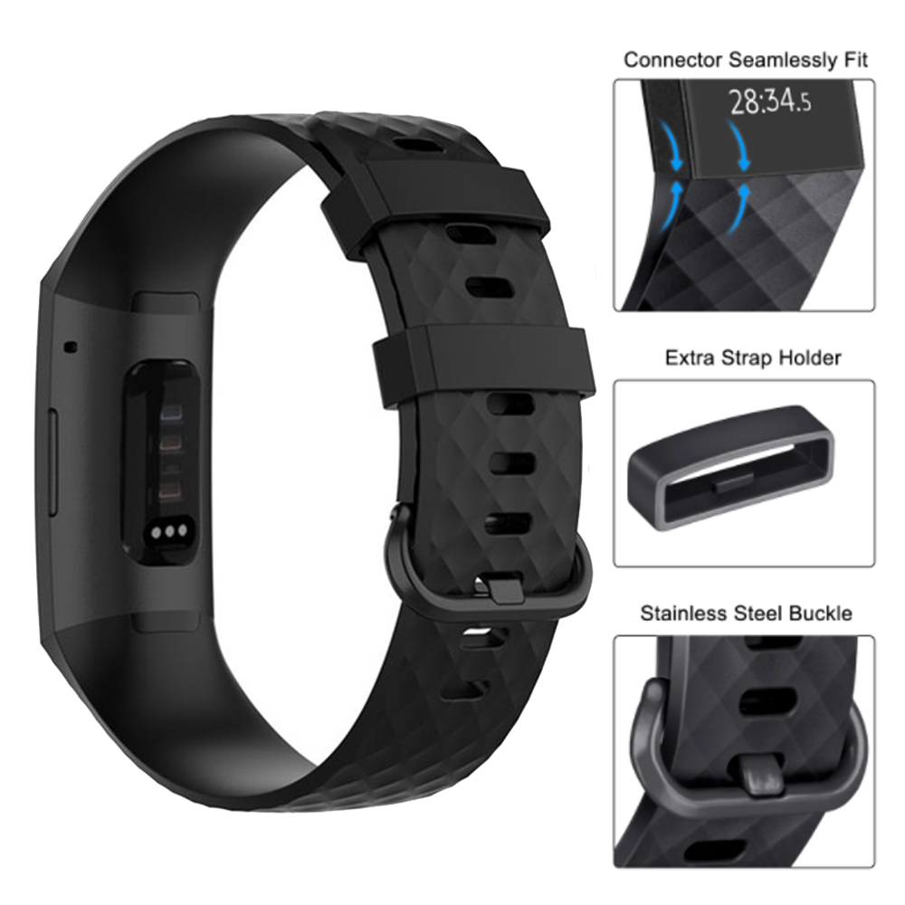 Silikonarmbänder für Fitbit aufladen 4, Fitbit aufladen 3 SE, Ersatzarmbänder für aufladen 4 3 Smartwatch-Zubehör