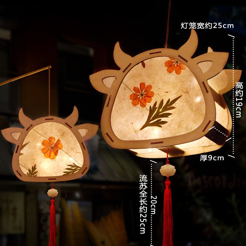 DIY chiński latarnia pałac w stylu Retro przenośny kwiat światła lampy Party świecące latarnie na Mid-Autumn Festival prezent: W