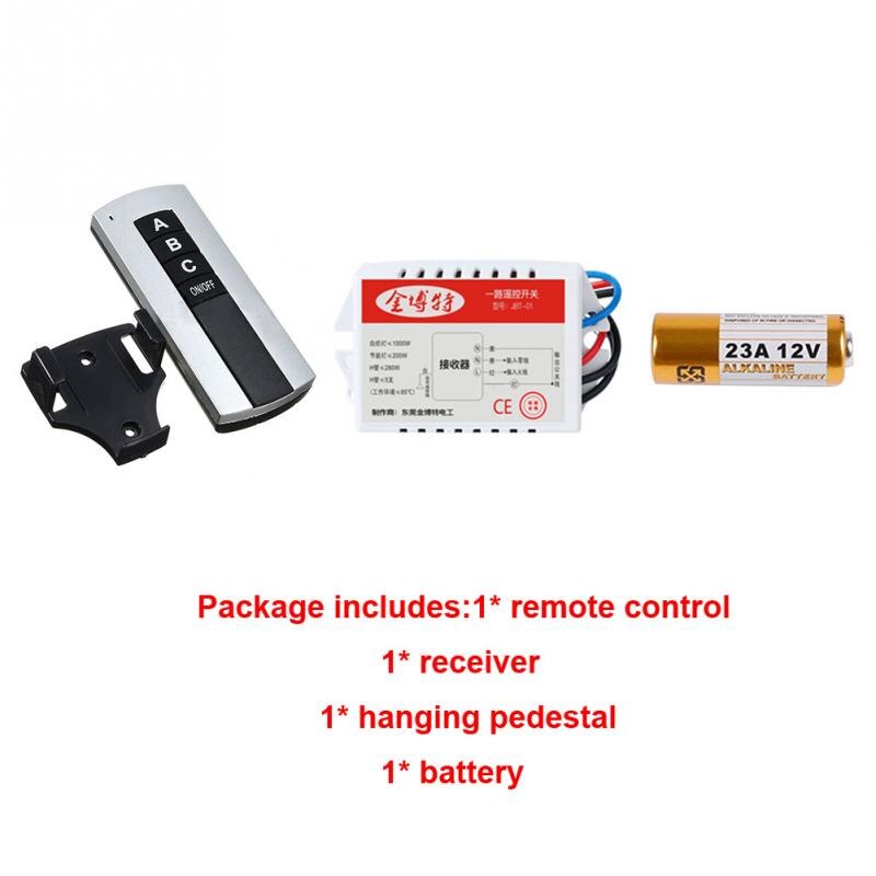 Wireless 200V-240V LED Ceiling Lamp ON/OFF Relay Switches Receiver 1/2/3 Ways Single Channel Light Remote Switch for Home