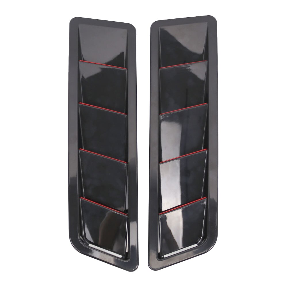 2pcs Accessories Car Hood Vent Front Engine ABS Scoop Styling Bonnet Cover Louvers Vehicle Universal Air Flow Intake Cooling