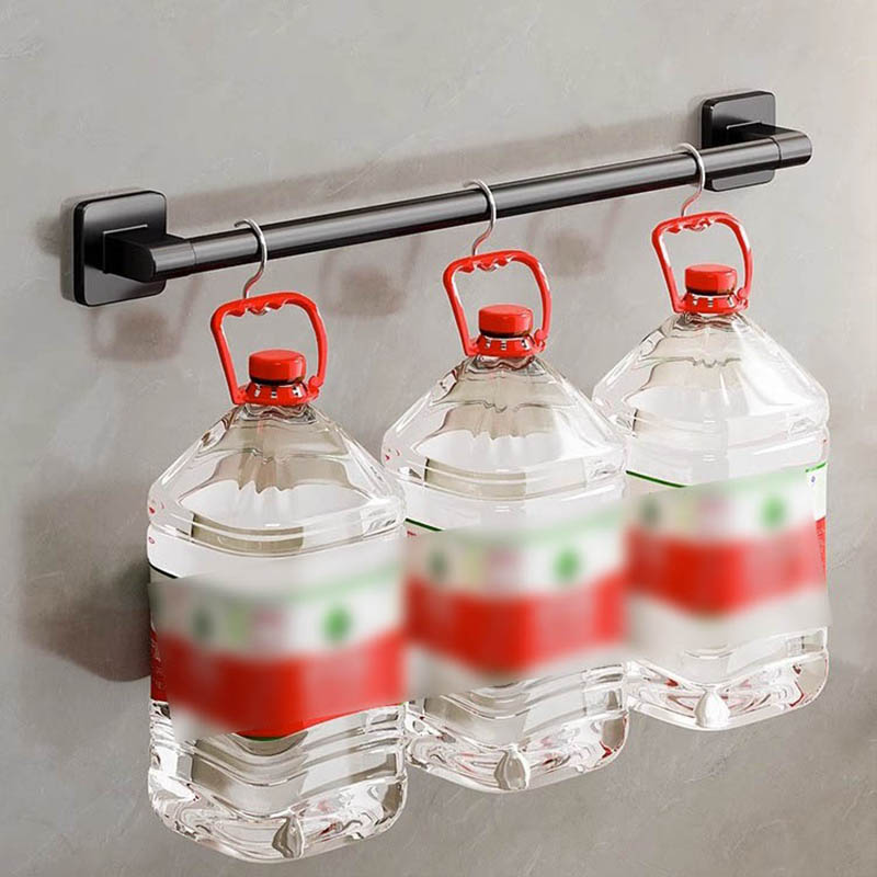 Towel Rack Bathroom Shelf No Punching Required Bathroom Accessories Organizer Items Organizers Shelves Wall Hardwar Fixture