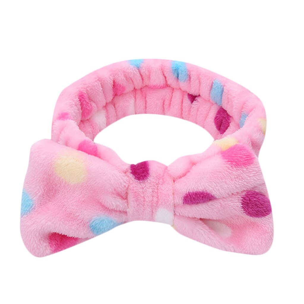 Bandeau élastique avec nœud papillon pour femmes, accessoires pour cheveux, maquillage, mignon, torsadé: D