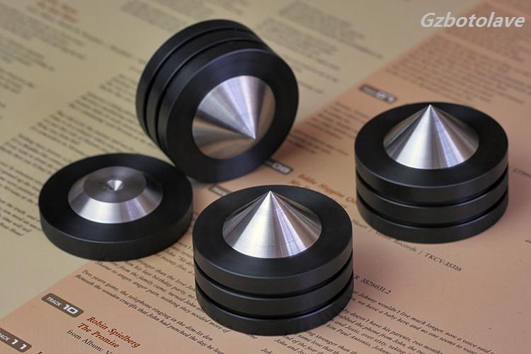 4 stücke D49mm Schalldämmung Fuß Lautsprecher Spikes HIFI Audio- Kegel Halterungen