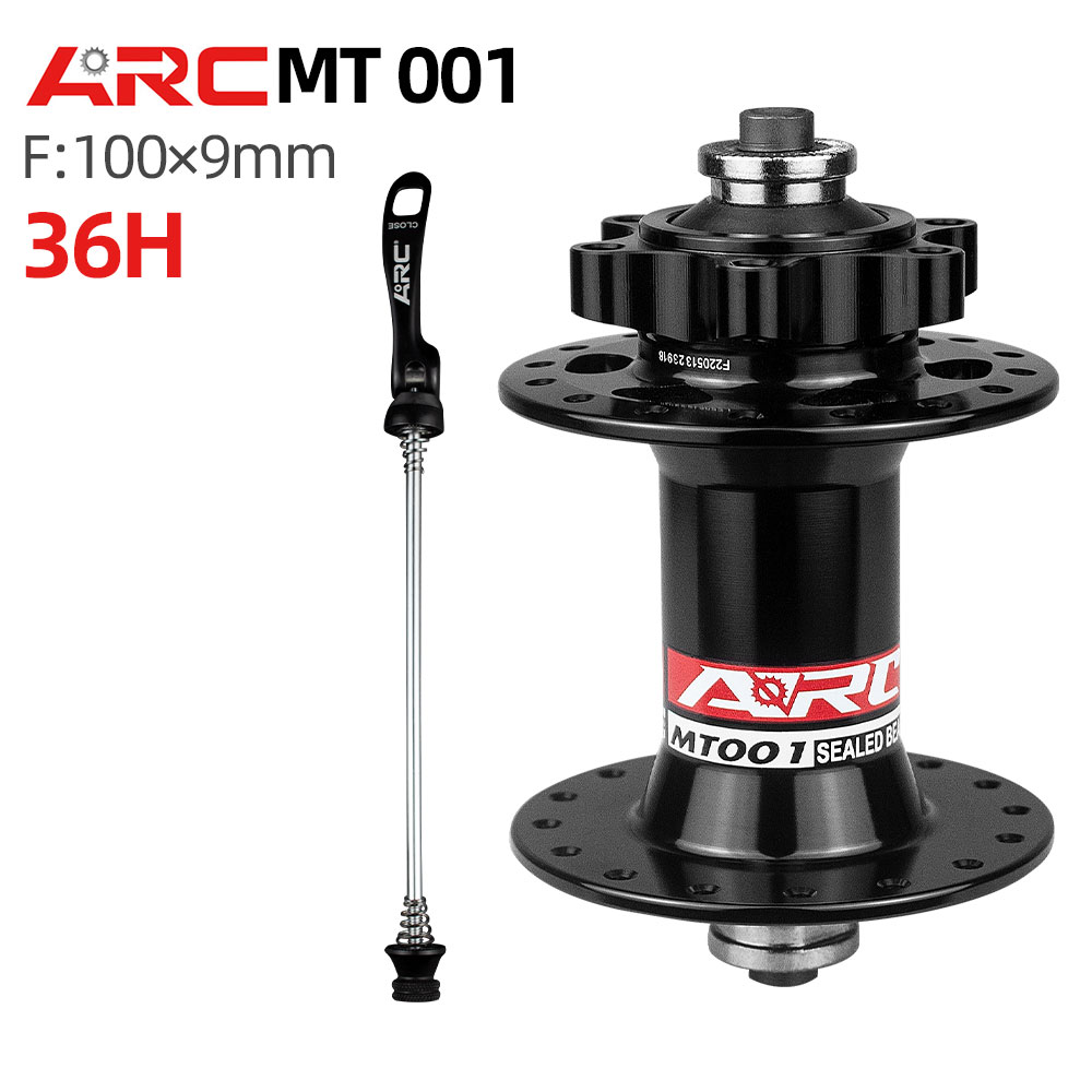 ARC Mt001 Bicycle Hub Mtb Noisy Cube for Shimano 8-12 Speed Bmx Rear Hub Sealed Bearing Hub QR 36 Hole Stainless Steel Freehub: Red