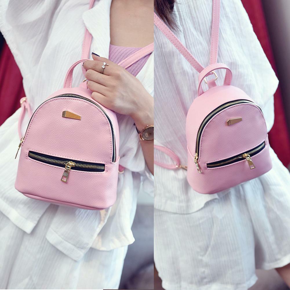 femmes sacs à dos en cuir Mini sac de voyage pochette étui sac à dos sacs à main sac d'école organisateur de voyage conteneur