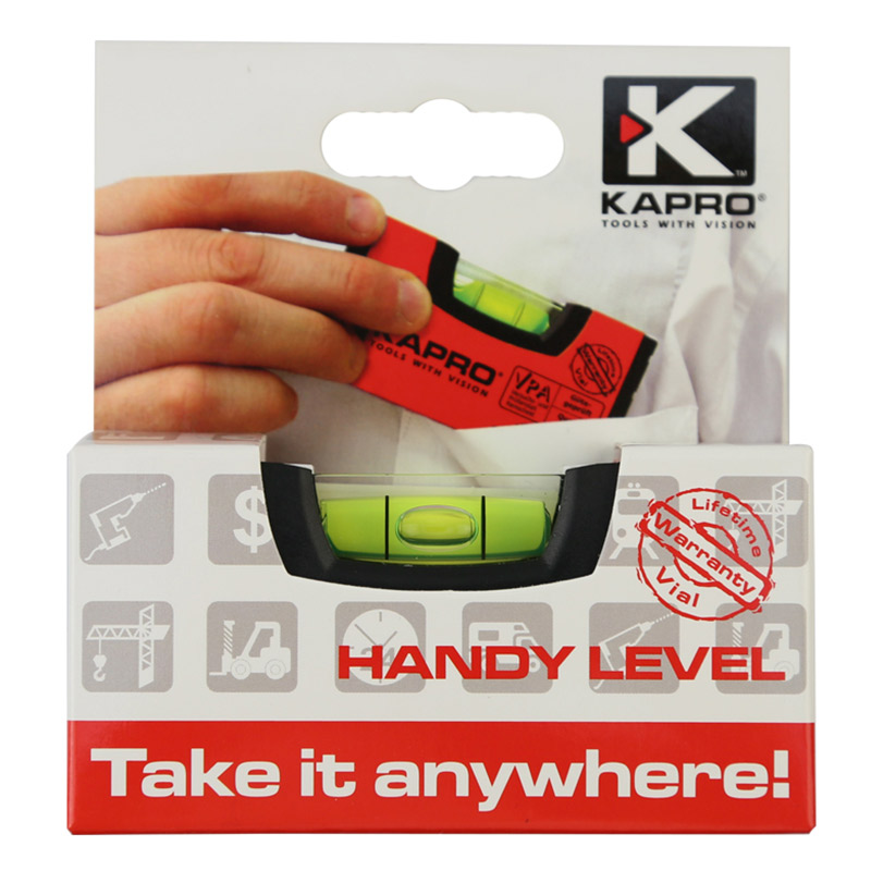 Kapro mini draagbare waterpas, waterpas, inclinometer, meetinstrumenten met magnetische waterpas, liniaal, hoge gevoeligheid 10cm
