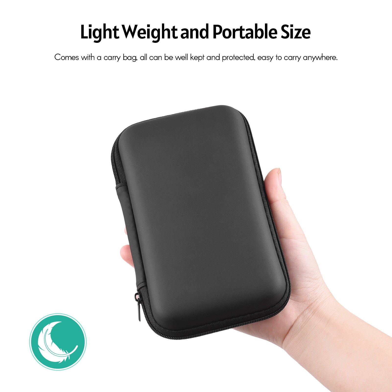 Andoer Camera Microphone Cardioid Condenser Mic with 3.5mm Port Anti-Shock Mount Sponge &amp; Furry Windshield Carrying Case Record