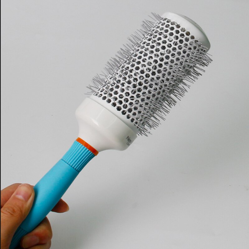 Keramisk ion salon bærbar hårbørste hårstyling hårbørste frisørkam rundt krøllet hår ruller værktøj 1 stk.