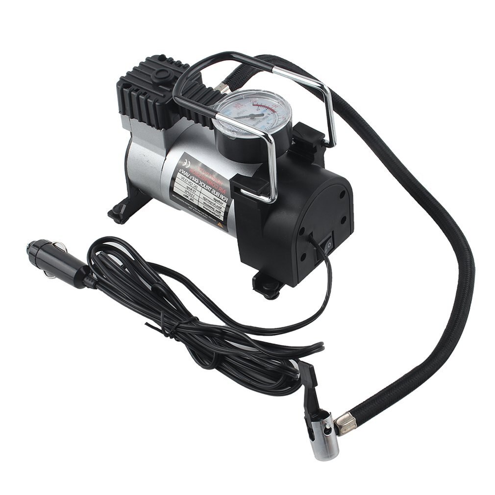 Portable Super Flow DC 12V 80PSI Metal Air Compressor Tyre Inflator Car Air Pump Vehicle Pump Electric Pressure Gauge