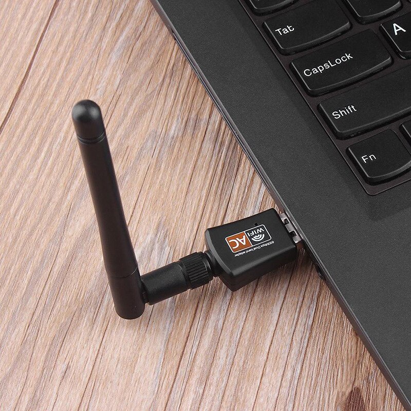 JCKEL USB Wifi Dongle Adapter USB Dual Band Wifi Antenna LAN Adapter per Windows Mac Desktop/Laptop/PC 600Mbps scheda di rete