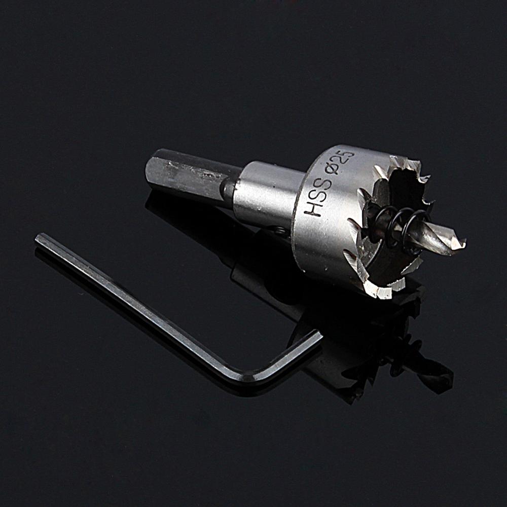 Taladro cortador de sierra con agujero de Metal de 16mm-32mm, Broca de Carburo de aleación para placa de acero inoxidable, Kit de sierras perforadoras de Metal de alta resistencia