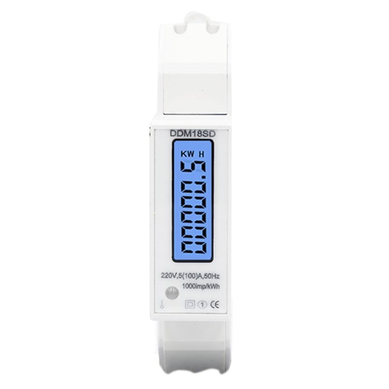 5(100A) Single Phase Din Rail RS485 Modbus-RTU Power Consumption Energy kWh Watt Meter Energy Meter