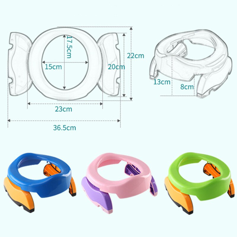 Portable Baby Outdoor Travel Pots Boy Girl Foldaway Toilet Basin Potty Car Travel Baby Folding Potty Kids Training Toilet Seat