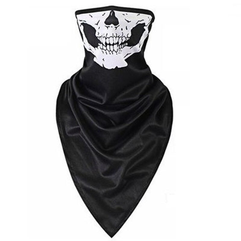 Sports de plein air casquettes de vélo écharpe cyclisme Bandana équipement de vélo chapeaux Ride cou masque vélo Triangle bandeau écharpe: White 2