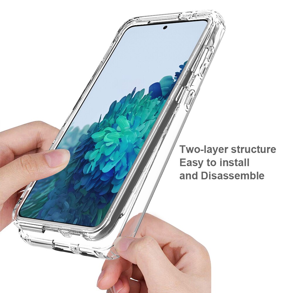 3 en 1 dégradé Transparent coque arrière pour Samsung Galaxy S30 Plus S30 Ultra quatre coins Airbag couverture antichoc