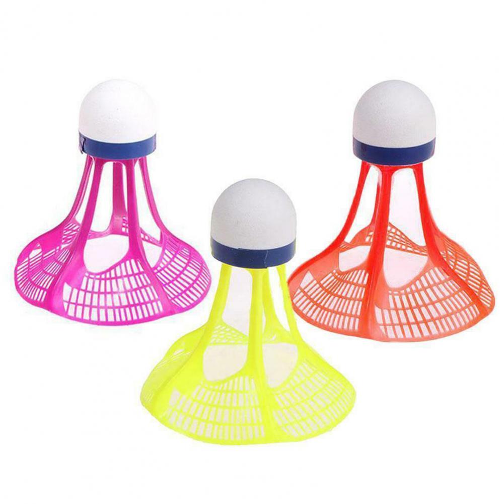 3Pcs Winddicht Plastic Nylon Badminton Ballen Volwassen Student Gym Fitness Tools Sport Training Indoor Outdoor Shuttles