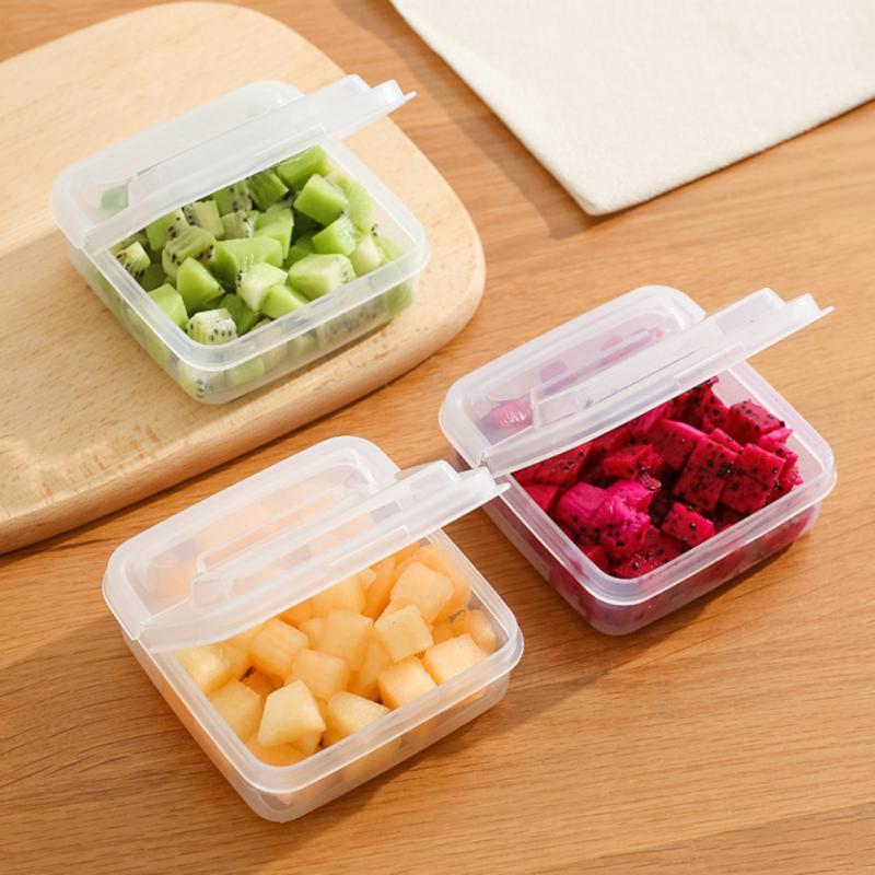 Transparent Cheese Slice Storage Box Fridge Butter Container Portable Refrigerator Fruit Vegetable Fresh-keeping Organizer Case