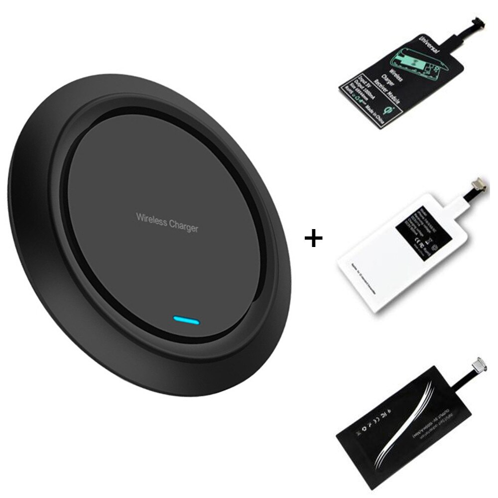 QC 10W Qi Drahtlose Ladegerät Empfänger Adapter Kit Für iPhone 12 11 7 6 5 4s Wireless Charging Pad rezeptor Für Samsung Note9 S20 S9