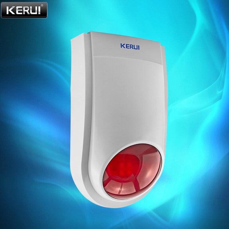 KERUI W18 WIFI Wireless GSM Alarm System Eas Kit Home Security Alarm Host With Siren Home Security Alarm Host APP Remote Control: J008 Wireless siren
