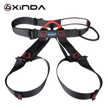 Xinda Outdoor Sports Safety Belt Rock Mountain Climbing Harness Waist Support Half Body Harness Aerial Survival