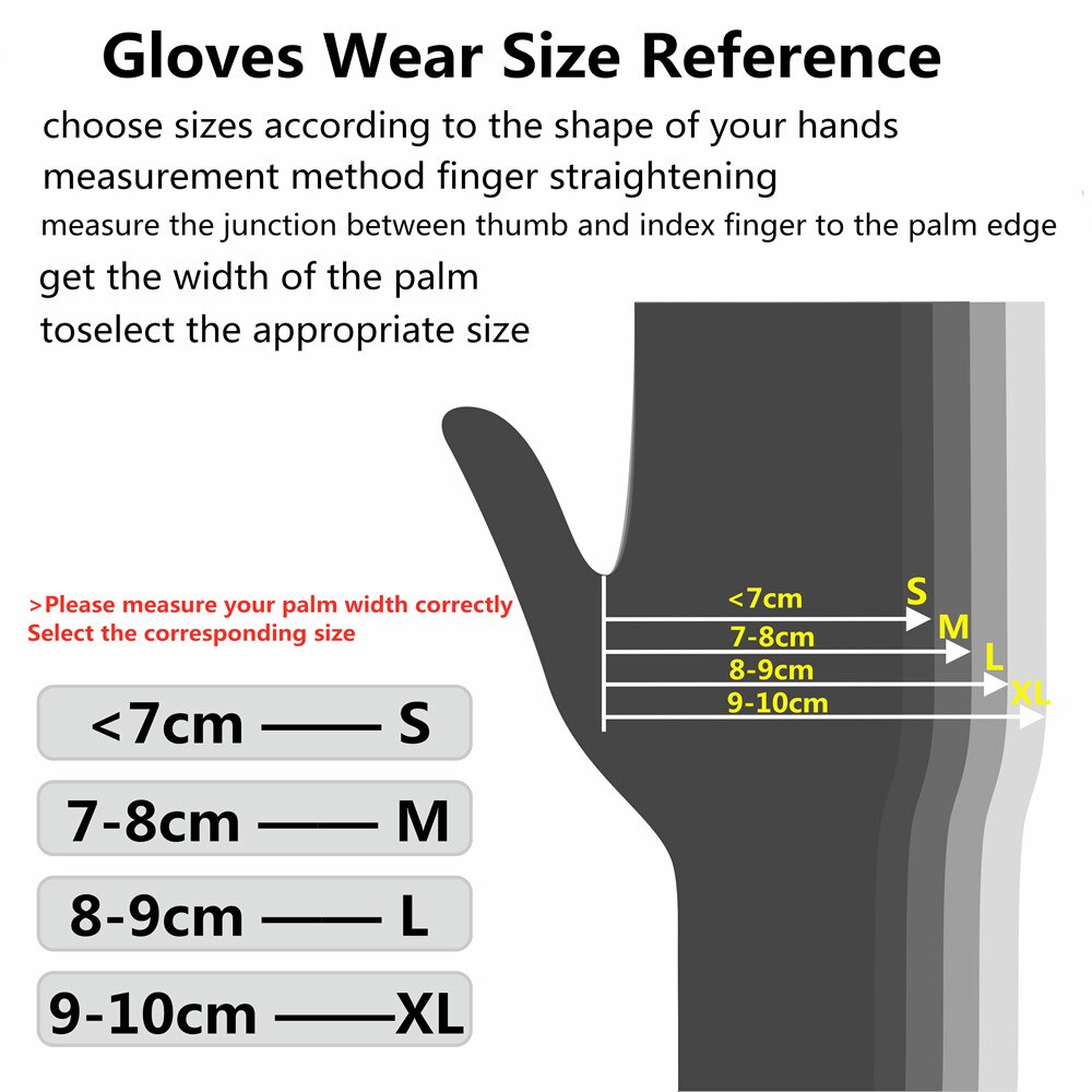 Guantes de goma de látex desechables, 100 Uds., para limpieza del hogar, experimento, guantes para Catering, mano izquierda y derecha Universal