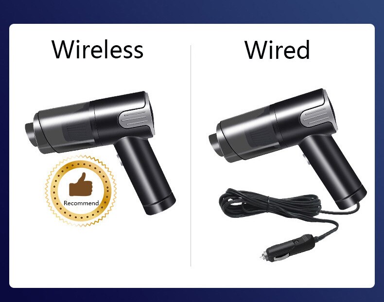 9000pa Handheld Vacuum Cleaner Wireless Compressed Air Duster Rechargeable Cordless Auto Portable For Car Home Computer Keyboard