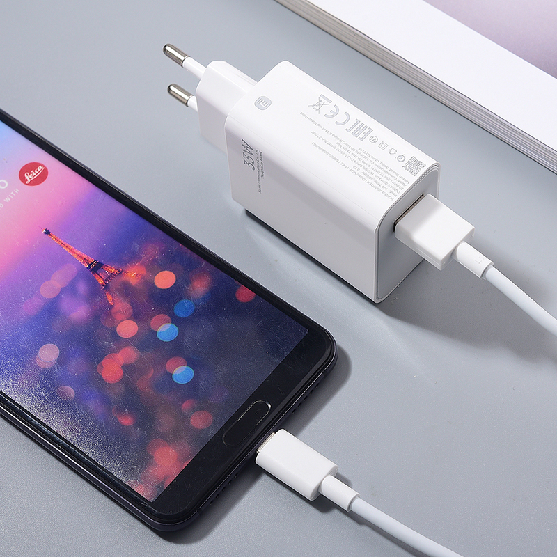 33W Xiaomi Mi 10T Pro Fast Charger Original Turbo Charge EU Cargador 1/1.5/2 M Type C Cable For Redmi Note 12R 13R 12S 9S 10S 13
