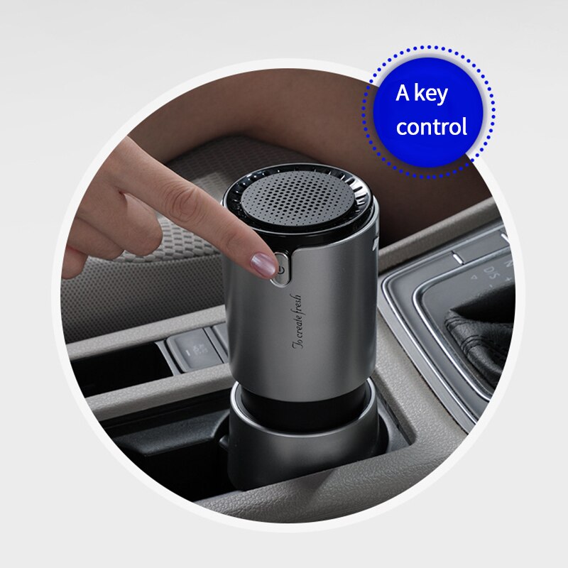 Car Air Purifier HEPA Fresh Air Negative Ion Cleaner Oxygen Removes PM2.5 Smoke Odors Ionizer Away From Air Purifier for Car