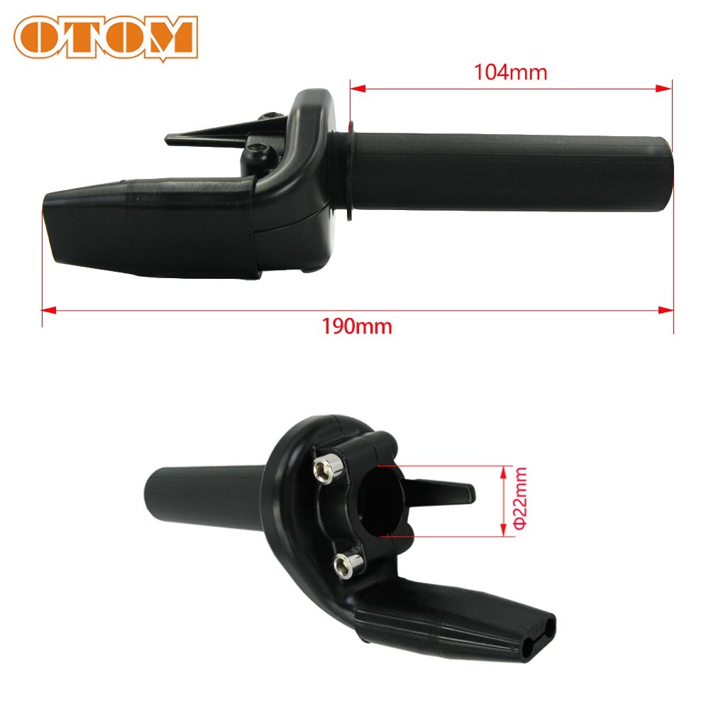 KIMISS Motorfiets Remhendel 7/8 Inch 22mm - Aluminium Dubbele Handgreep Remstang Zwart Voor ATV & Motor