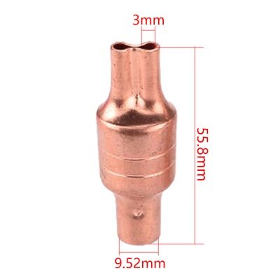 1-5P air conditioner capillary Copper filter flat nozzle refrigeration repair parts: black
