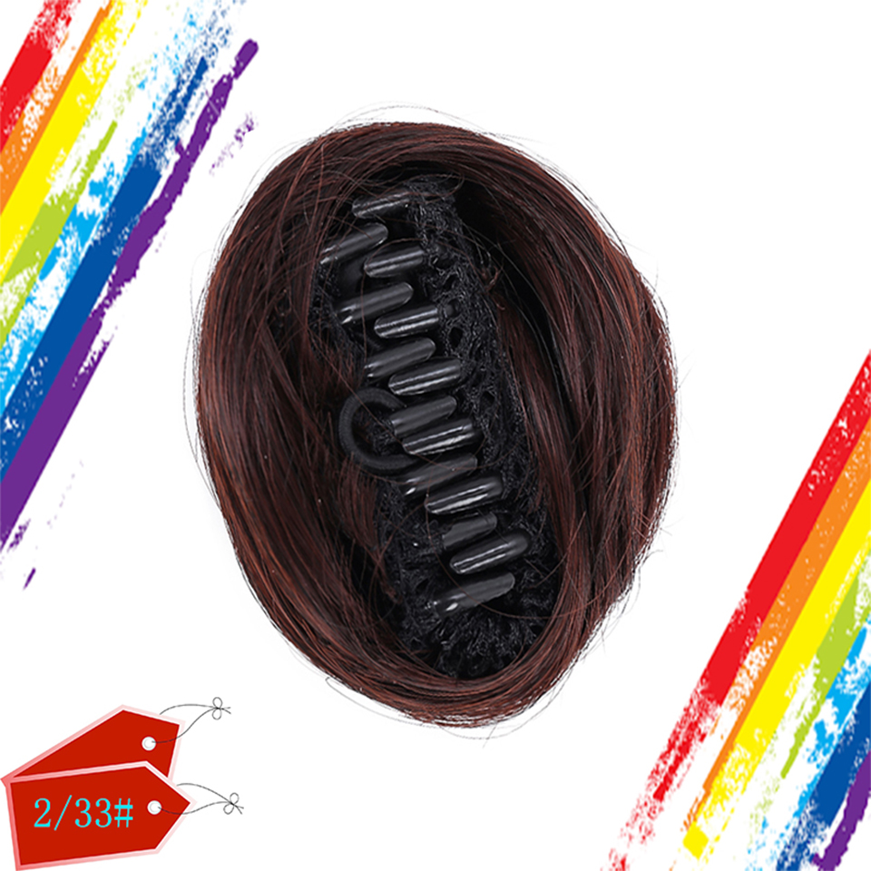 DIANQI synthétique petite pince cheveux Chignon Chignon femmes cheveux chouchou perruques pour femmes fille enfants bandes de cheveux