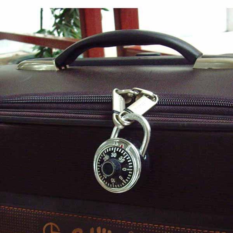Rotary Padlock Code Lock Digital Combination Safe Round Dial Number Luggage Suitcase Security Latch Tool Accessory