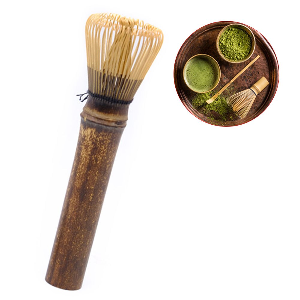 Matcha Whisk Keuken Accessoires Handgemaakte Draagbare Roer Japanse Ceremony Mixer Handvat Brush Tool Chasen Veilig Praktische Bamboe