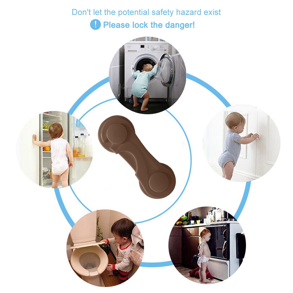 Blocco di sicurezza in plastica per bambini comodi bambini portatili protezione per bambini cassetto elementi di blocco per frigoriferi