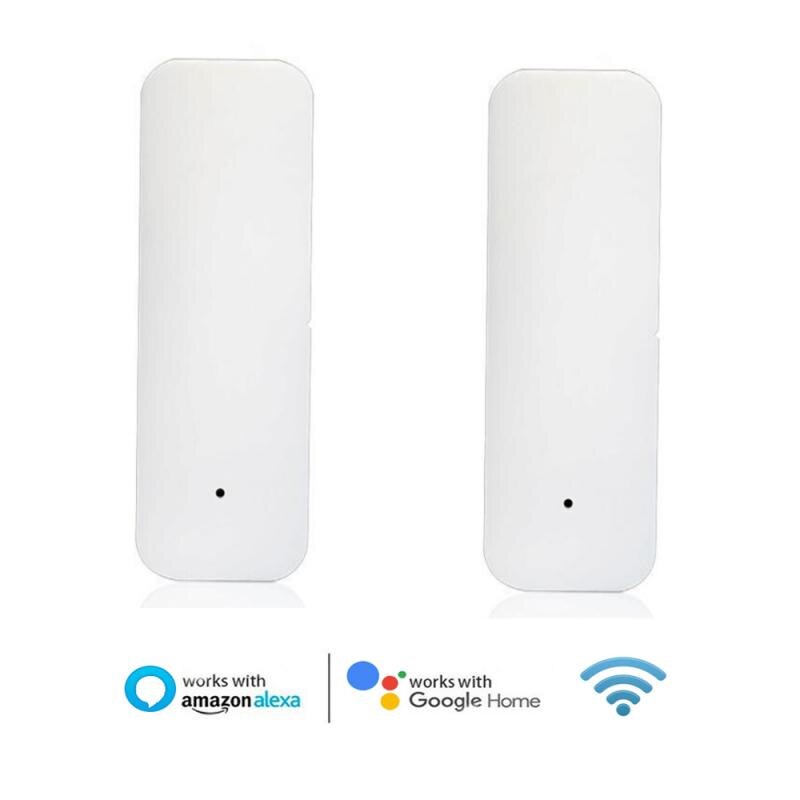 Tuya Smart Door Alarm Home WiFi Door Sensor Door Open Closed Detectors WiFi App Notification Alert Security Alarm System: 2pcs