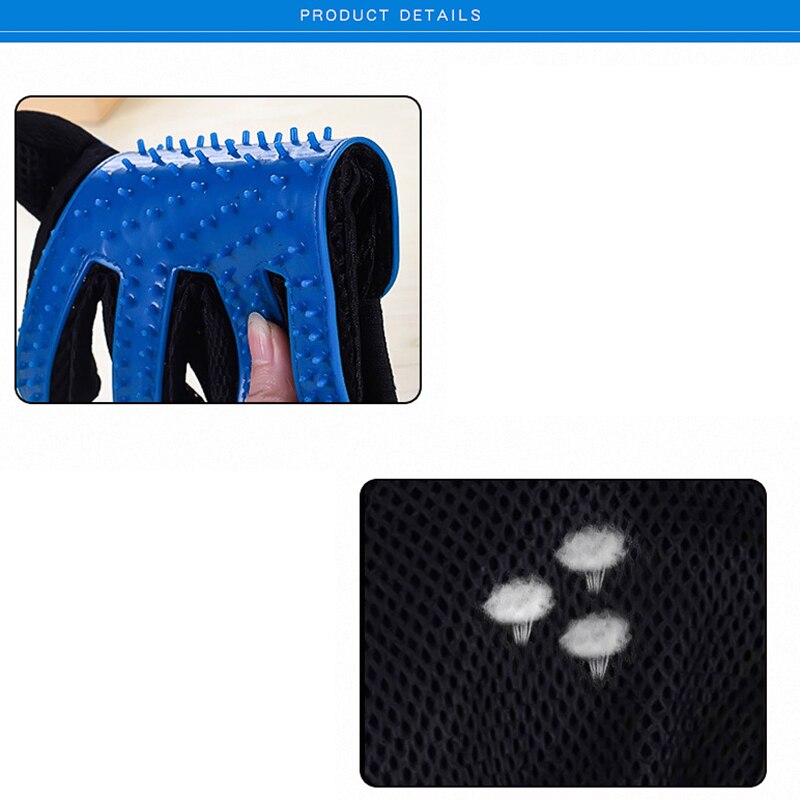 Gummi Handschuh für Kämmen Tiere Handschuh Silikon Haustier Katzen Haar Pinsel Kamm Reinigung Entfernung Haarbürste für Hunde CatsTake Schlecht Handschuh