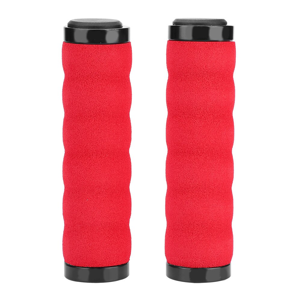 Anti-Slip Fiets Stuur Spons Cover Soft Stuur Beschermende Elastische Verlichten Shock Verhogen Wrijving: Rood