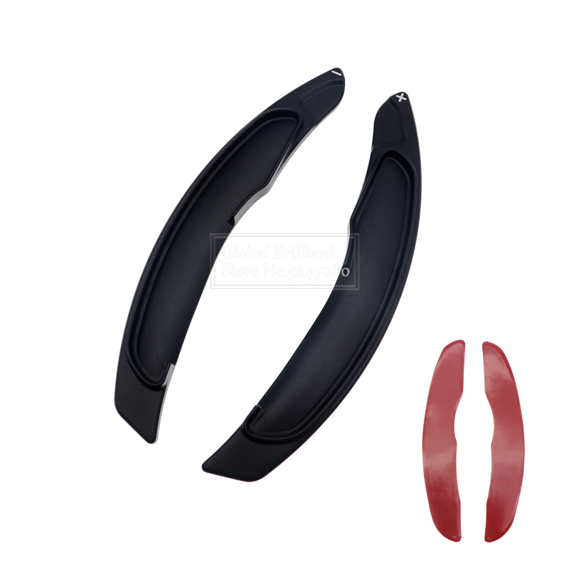 Extensión de palanca de cambios de volante de coche, paleta de cambio de marchas para Mitsubishi ASX Outlander Lancer Eclipse Cross Lancer , 2 uds.: Black