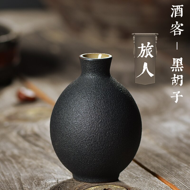 Drinking Portable Hip Flask Groomsmen Small Bottles Pocket Alcohol Flask Wine Decanter Drinkware Petaca Alcohol Sake Set: E  9.5x7.3cm