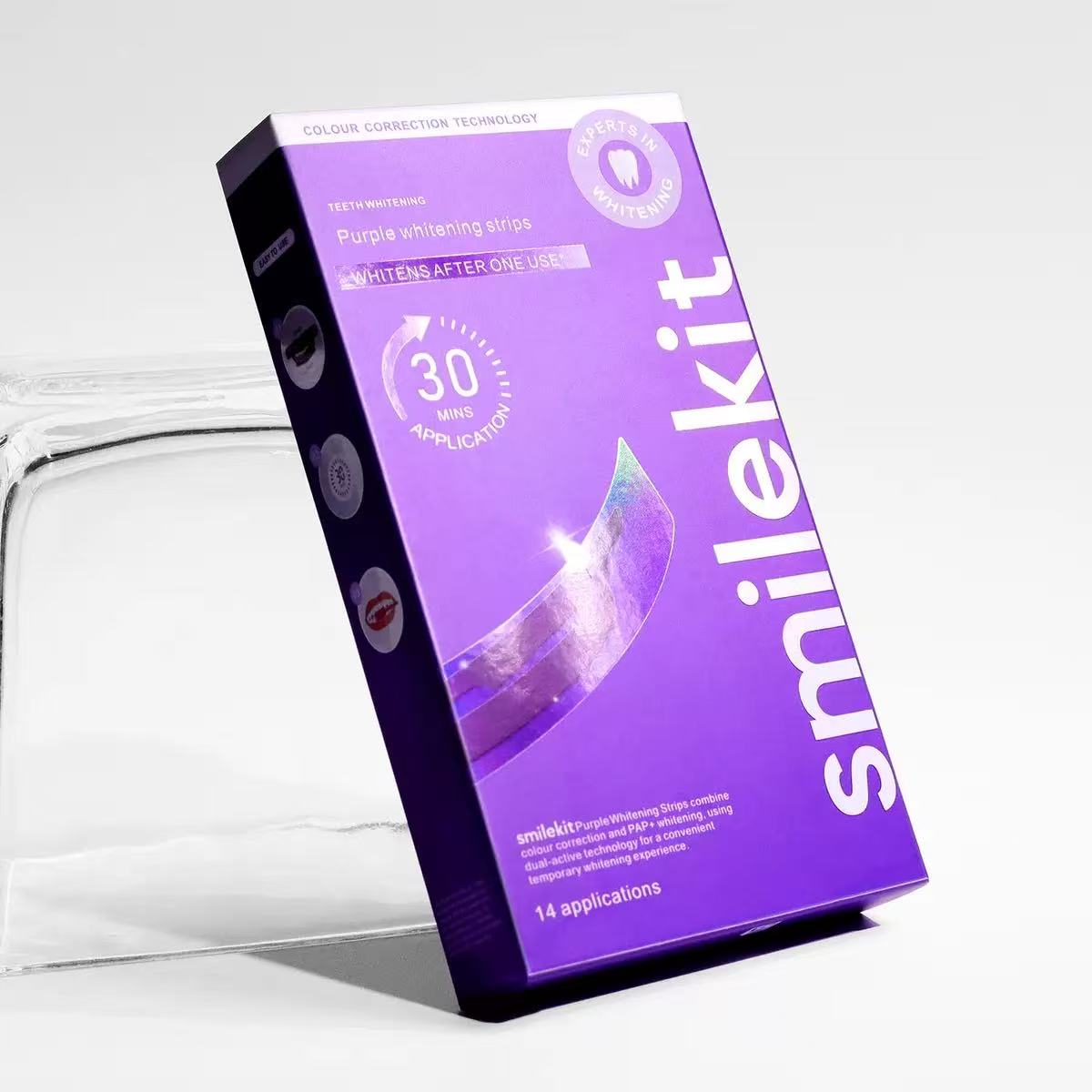 Teeth Whitening Strips Clean Teeth Care Stickers Improving Plaque And Stains Dental Care Strip Smilekit