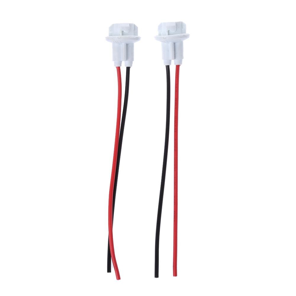 2 uds T10 Cable conector de lámpara de coche Cable de bombilla para automóvil camión luz LED enchufe de bombillas: Dorado