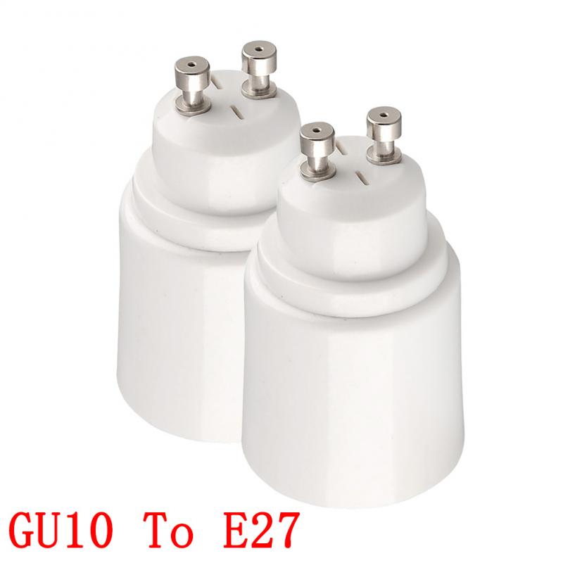 1 Pcs GU10 Male To E27 Female Base Light Lamp Bulbs Adapter Edison Screw Socket Base Converter LED Bulb Lamp Plug Extender