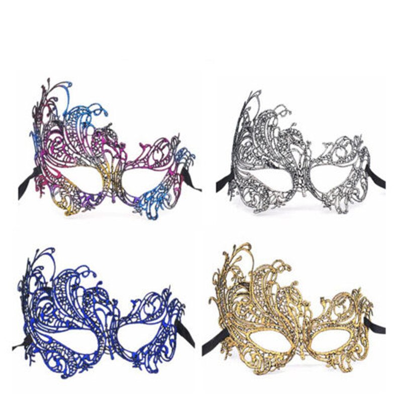 Lace Mask Eye Sexy Bronzing Masquerade Ball Halloween Party Costume Decor